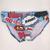 Badehose für Herren mit Comic-Muster-Bombardina.de