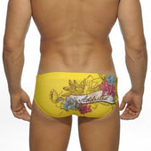 Herren-Badehose mit Totenköpfen-Bombardina.de