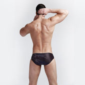 Herren-Badehose, Slips mit Aufdruck-Bombardina.de