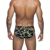 Herren-Badehose mit Golddruck-Bombardina.de