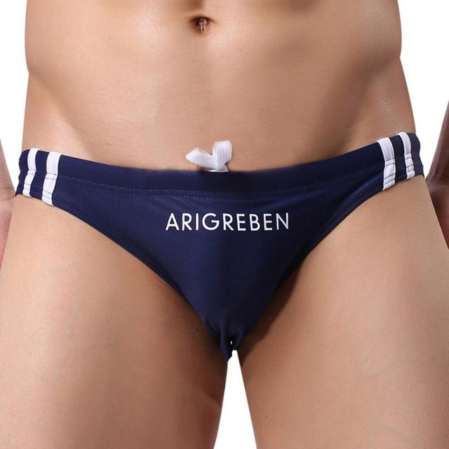 Herren-Badehose, Slips mit der Aufschrift-Bombardina.de