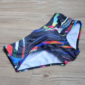 Herren-Badehose, Slip mit geometrischem Muster-Bombardina.de
