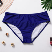 Bikinihose mit hoher Taille marineblau-Bombardina.de