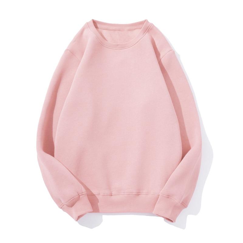 Einfarbiges Damen-Sweatshirt ohne Reißverschluss-Bombardina.de