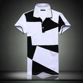 Herren-Poloshirt mit geometrischem Muster-Bombardina.de