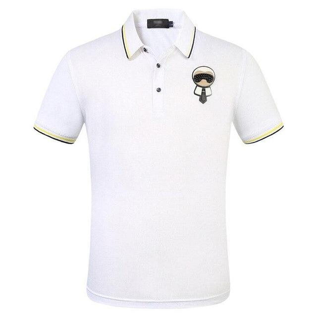 Herren-Poloshirt mit Patch-Bombardina.de