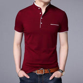 Herren-Poloshirt mit Kontrastbesatz-Bombardina.de