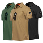Herren-Poloshirt mit Aufnäher am Ärmel-Bombardina.de