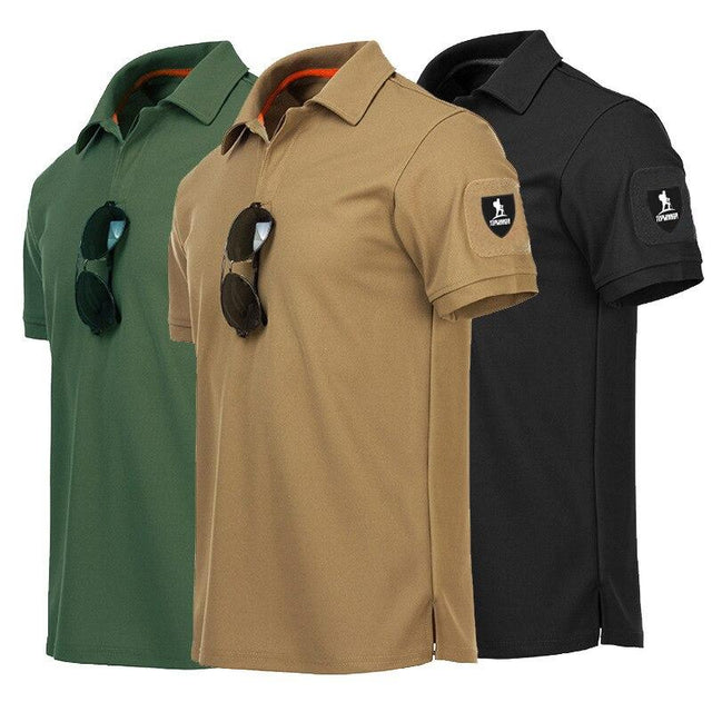 Herren-Poloshirt mit Aufnäher am Ärmel-Bombardina.de