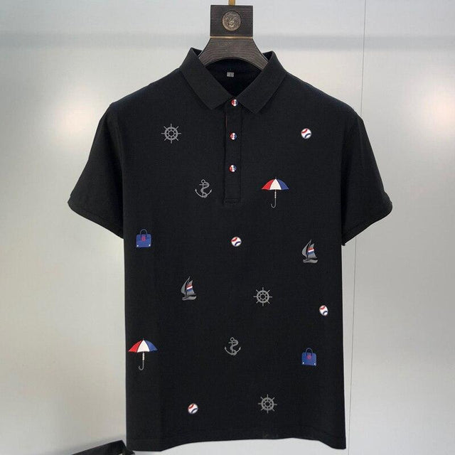 Herren-Poloshirt mit Meeresmotiv-Bombardina.de