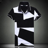 Herren-Poloshirt mit geometrischem Muster-Bombardina.de