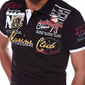 Herren-Poloshirt mit Aufschriften-Bombardina.de