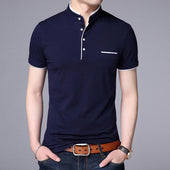 Herren-Poloshirt mit Kontrastbesatz-Bombardina.de
