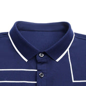 Herren-Poloshirt mit geometrischen Mustern-Bombardina.de