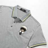 Herren-Poloshirt mit Patch-Bombardina.de