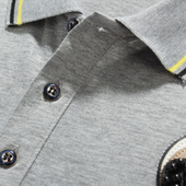 Herren-Poloshirt mit Patch-Bombardina.de