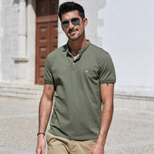 Herren-Poloshirt mit Stehkragen-Bombardina.de