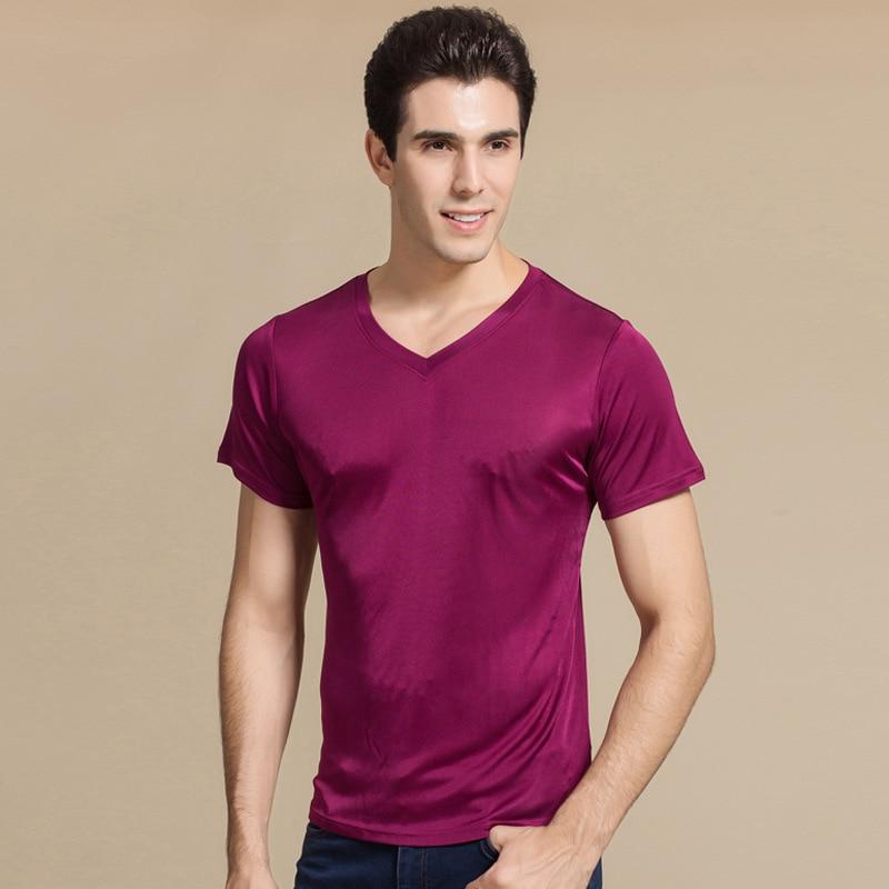 Herren-T-Shirt mit V-Ausschnitt und tailliertem Schnitt-Bombardina.de