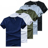Herren-T-Shirt mit V-Ausschnitt im Set-Bombardina.de