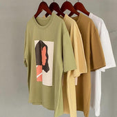 Damen-T-Shirt mit minimalistischem Aufdruck-Bombardina.de