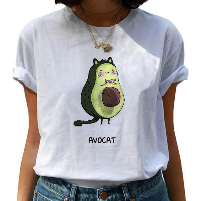 Damen-T-Shirt mit Avocado-Bombardina.de-Motiv