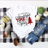 Damen-T-Shirt mit Weihnachtsaufdruck-Bombardina.de