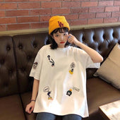 Damen-T-Shirt mit Cartoon-Motiv-Bombardina.de
