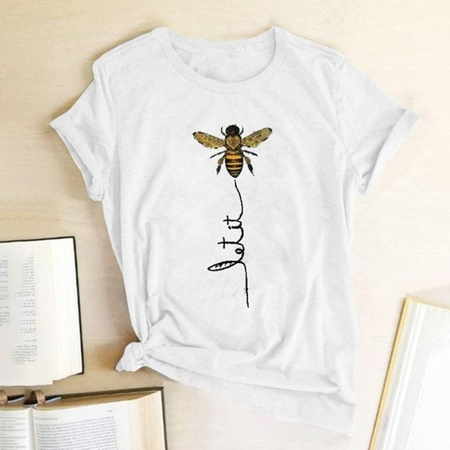 Damen T-Shirt mit Bienenmotiv-Bombardina.de
