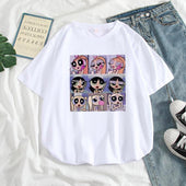 Damen-T-Shirt mit Cartoon-Print - Bombardina.de