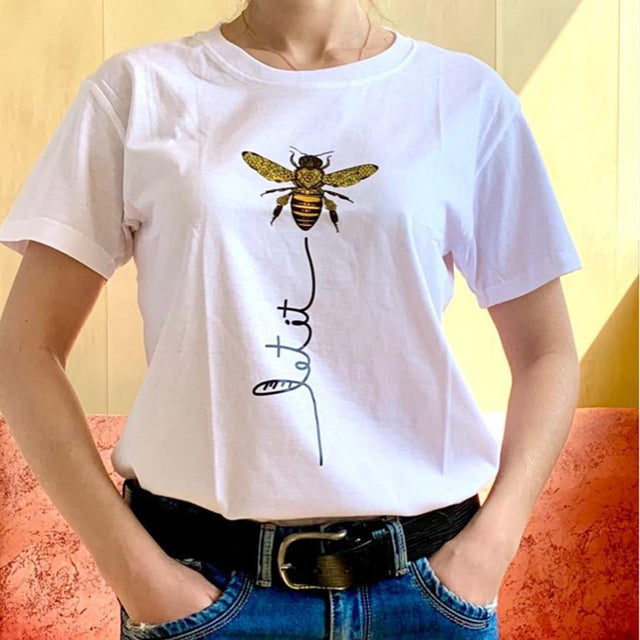 Damen T-Shirt mit Bienenmotiv-Bombardina.de