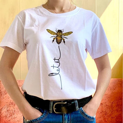 Damen T-Shirt mit Bienenmotiv-Bombardina.de