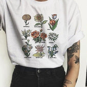 Damen-T-Shirt mit Blumendruck-Bombardina.de