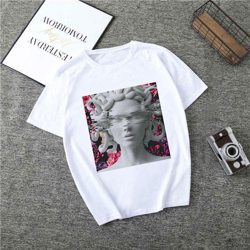 Damen-T-Shirt mit buntem Aufdruck-Bombardina.de