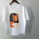 Damen-T-Shirt mit minimalistischem Aufdruck-Bombardina.de
