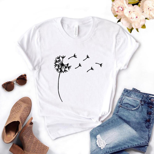 Damen-T-Shirt mit Blumendruck-Bombardina.de