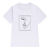 Damen-T-Shirt mit minimalistischem Aufdruck-Bombardina.de