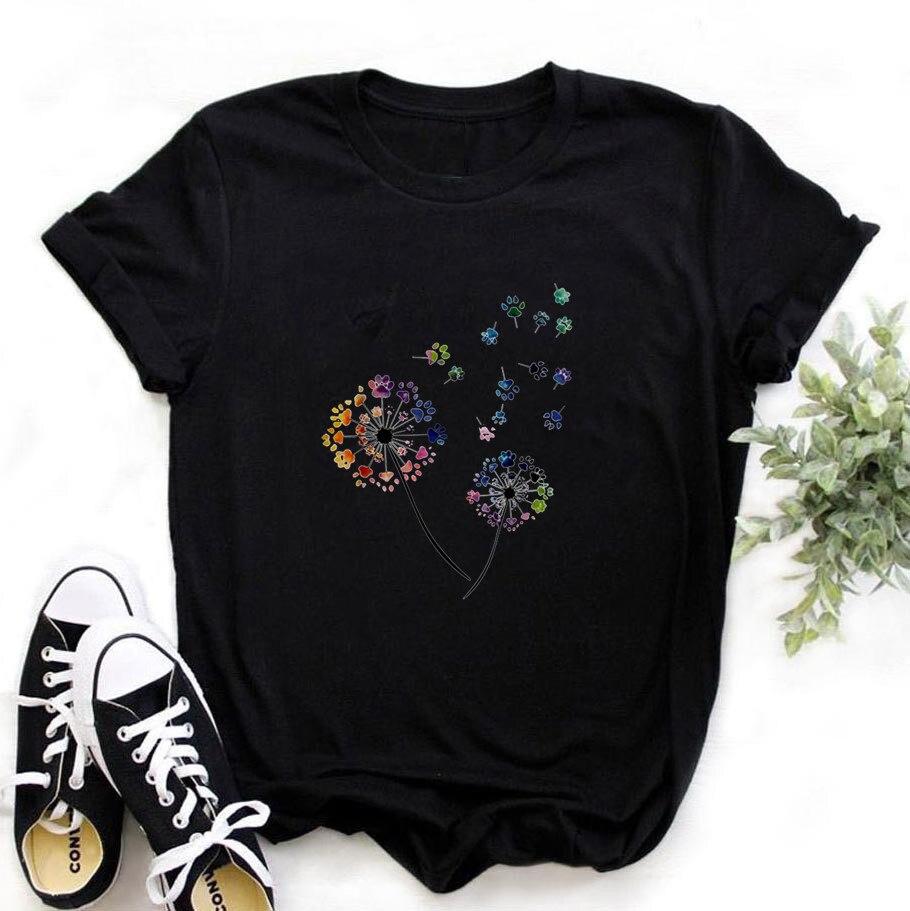 Damen-T-Shirt mit Blumendruck-Bombardina.de