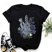 Damen-T-Shirt mit Blumendruck-Bombardina.de