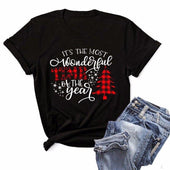 Damen-T-Shirt mit Weihnachtsaufdruck-Bombardina.de