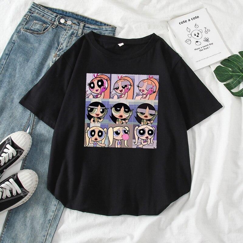 Damen-T-Shirt mit Cartoon-Print - Bombardina.de