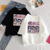 Damen-T-Shirt mit Cartoon-Print - Bombardina.de