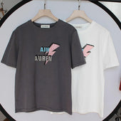 Damen-T-Shirt mit buntem Aufdruck-Bombardina.de