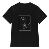 Damen-T-Shirt mit minimalistischem Aufdruck-Bombardina.de