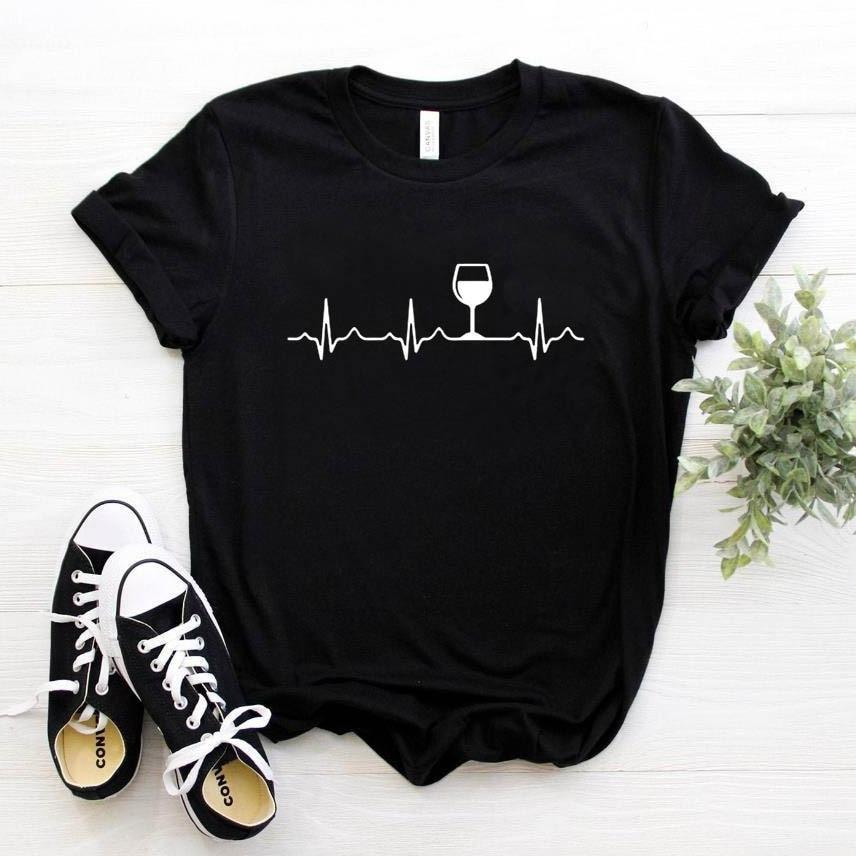 Damen-T-Shirt mit minimalistischem Aufdruck-Bombardina.de