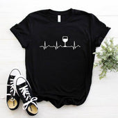 Damen-T-Shirt mit minimalistischem Aufdruck-Bombardina.de