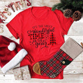 Damen-T-Shirt mit Weihnachtsaufdruck-Bombardina.de