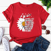 Damen-T-Shirt mit Blumendruck-Bombardina.de