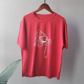 Damen-T-Shirt mit minimalistischem Aufdruck-Bombardina.de