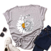 Damen-T-Shirt mit Blumendruck-Bombardina.de