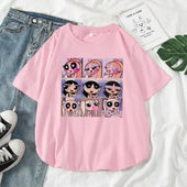 Damen-T-Shirt mit Cartoon-Print - Bombardina.de